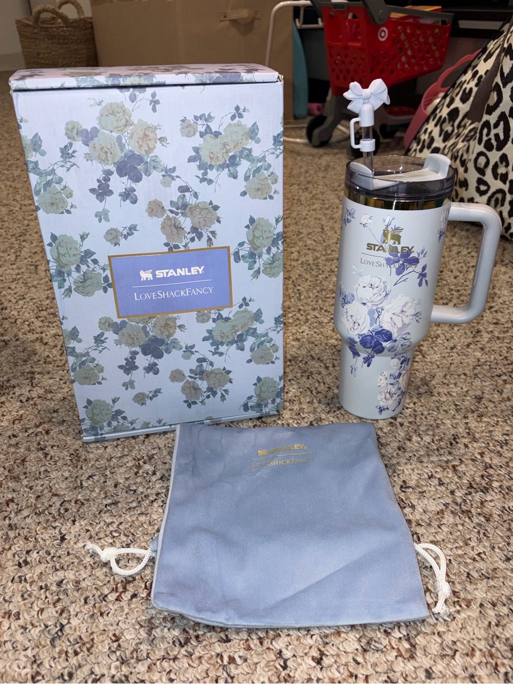 Stanley x LoveShackFancy Everblooming Rosettes 40oz FlowState Tumbler Gift Set